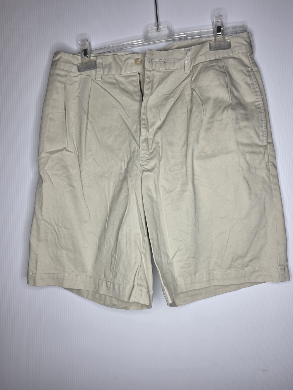 Polo Ralph Lauren Men's Classic Chino Tyler Short Khaki Pleated Size 34